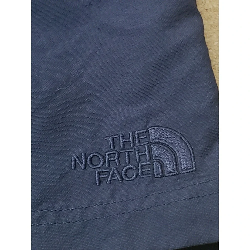 The North Face Shorts Mens Size XL Flat Front Navy Blue Zip‎ Pocket 34x7